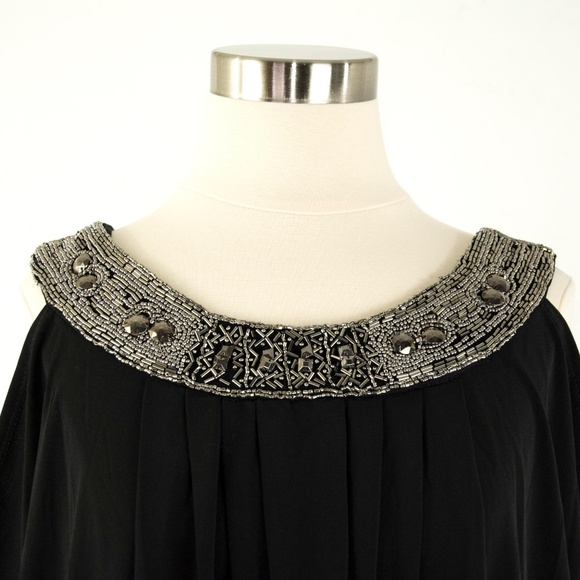Valerie Bertinelli Black Beaded Dress 6 - Picture 4 of 6
